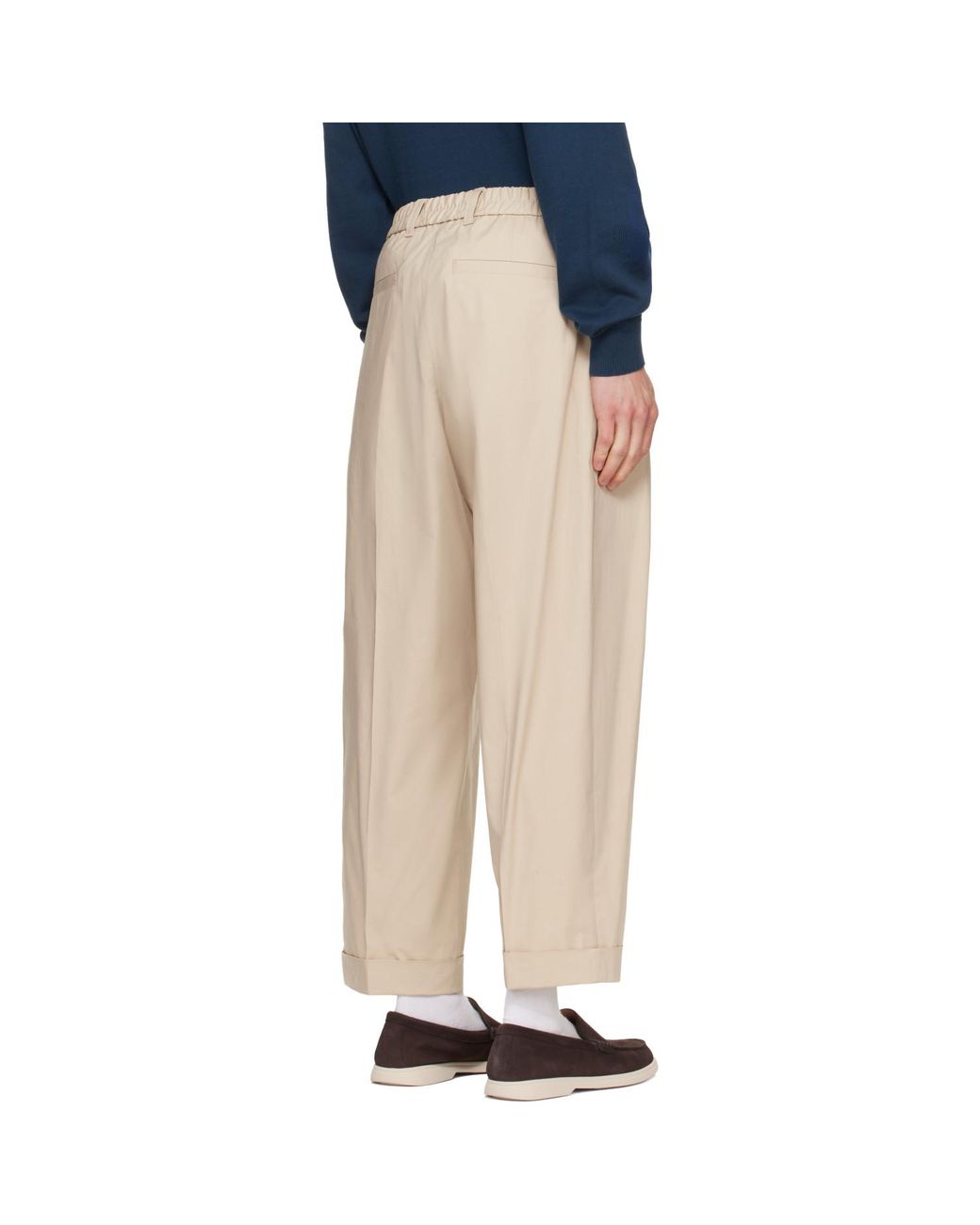 Boss Natural Relaxed-Fit Trousers for men