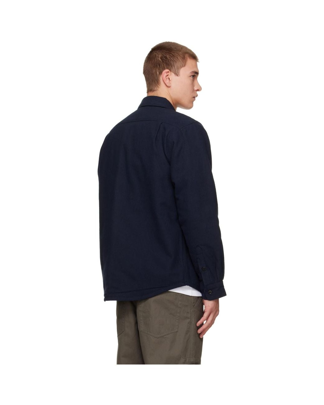 Nudie Jeans Blue Glenn Padded Shirt for men