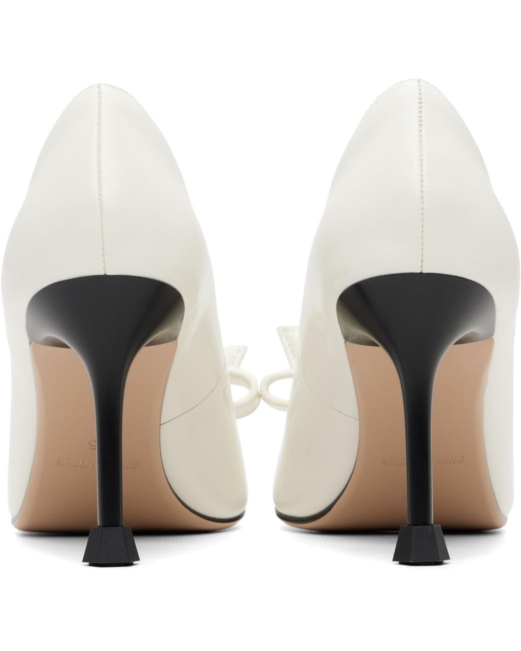 ShuShu/Tong White Pointed Toe Heels