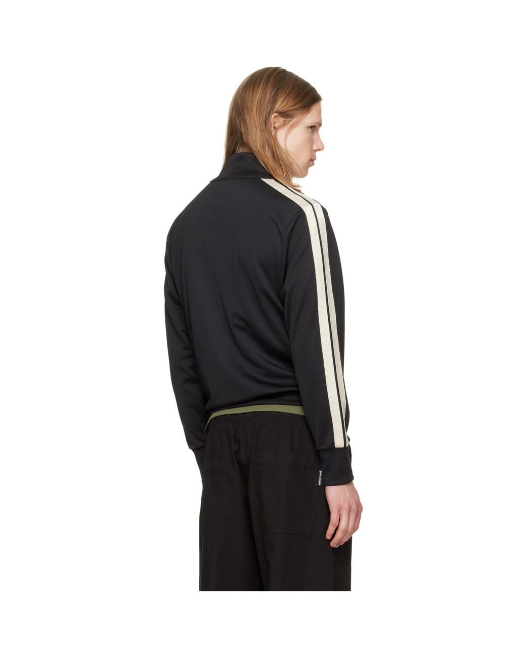 Palm Angels Black Tree Logo Track Jacket for men