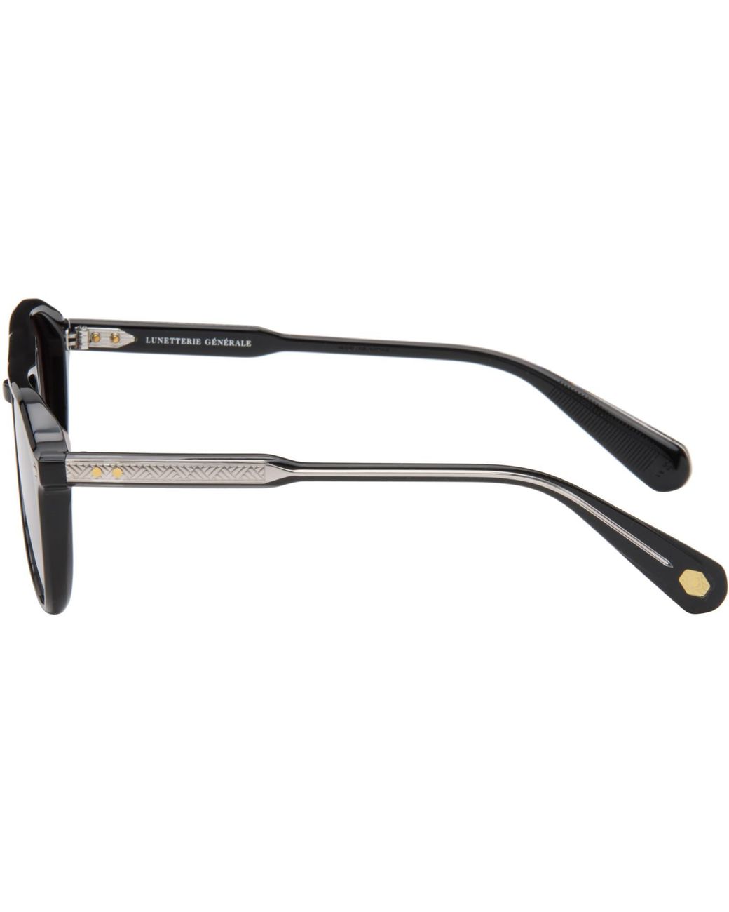Lunetterie Generale Brown 'Gran Turismo' Sunglasses for men