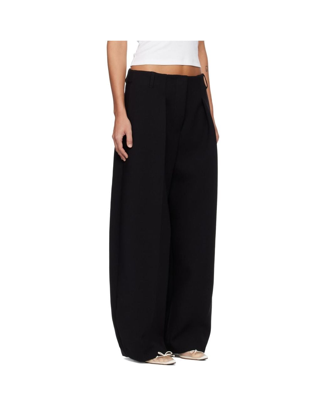 Jacquemus Black 'The Ovalo' Trousers