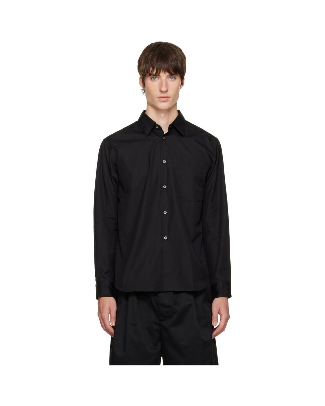Comme des Garçons Black Cotton Poplin Shirt for men