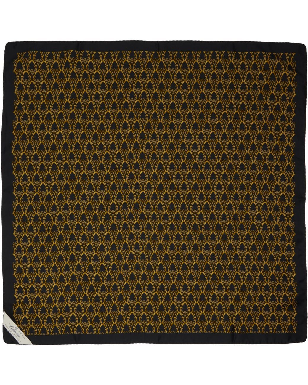 Willy Chavarria Green Silk Scarf