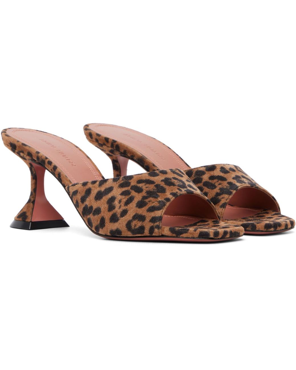 AMINA MUADDI Brown Lupita Slipper 70 Heeled Sandals
