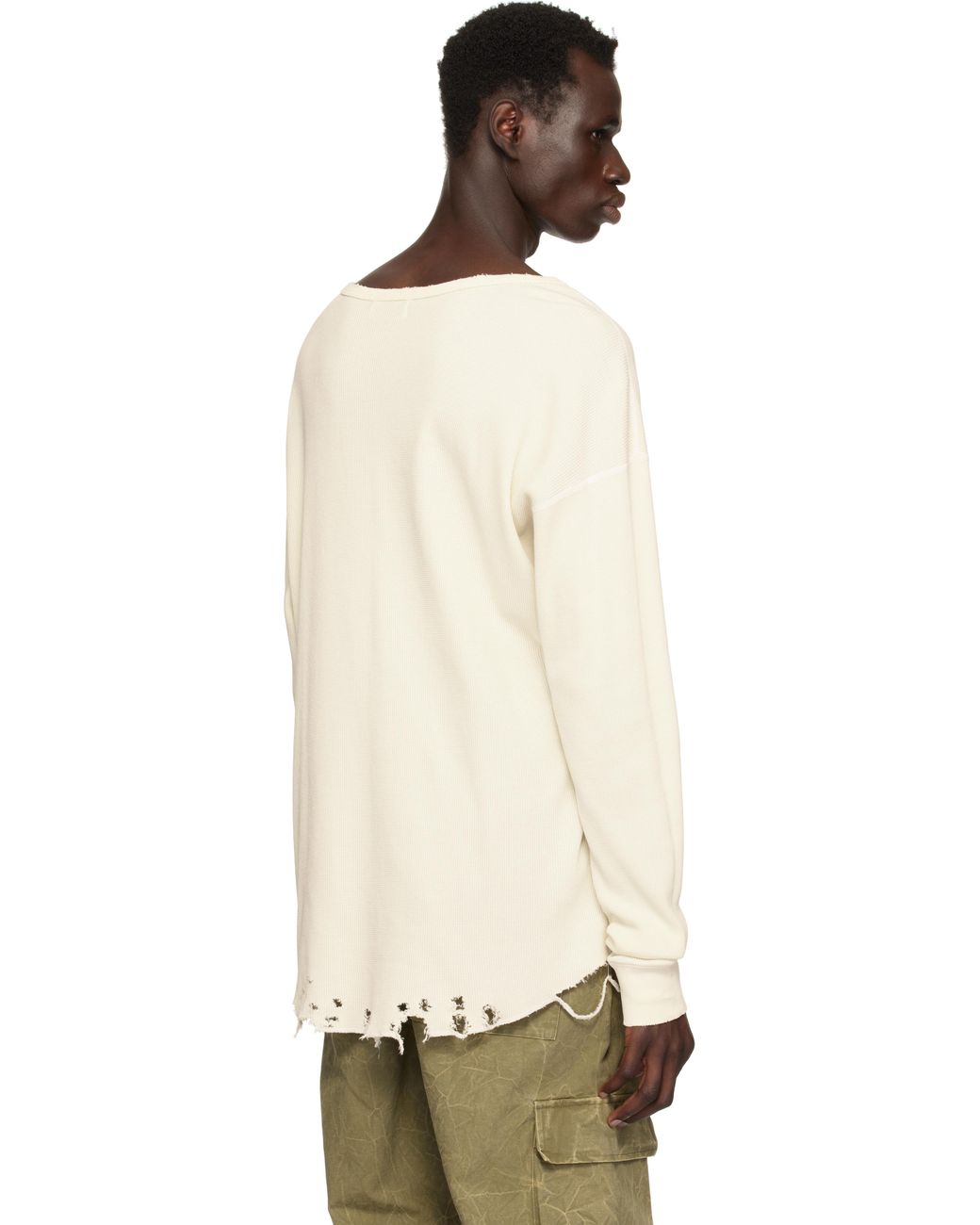 【関税込み】John Elliott オフホワイト Folsom サーマルTシャツ john-elliott-Vintage-White-Off