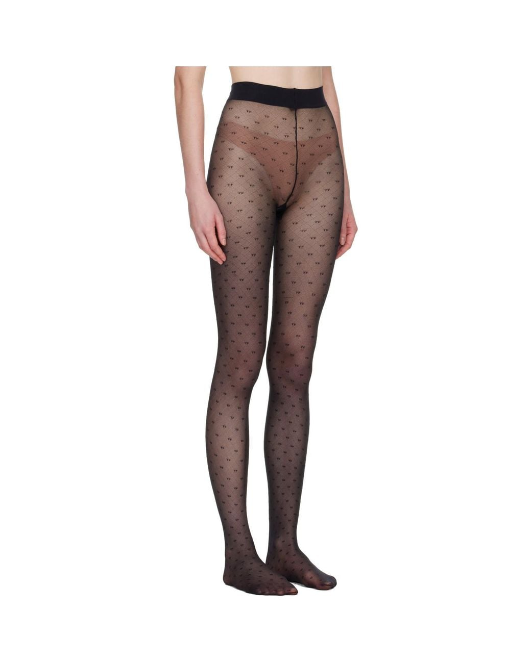 Tom Ford Multicolor Stretch Nylon 'Tf' Monogram Tights