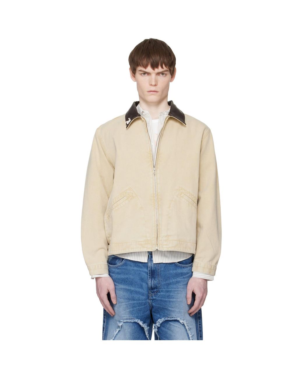 Carne Bollente Blue 'Moto Rabbit Rides Again' Denim Jacket for men