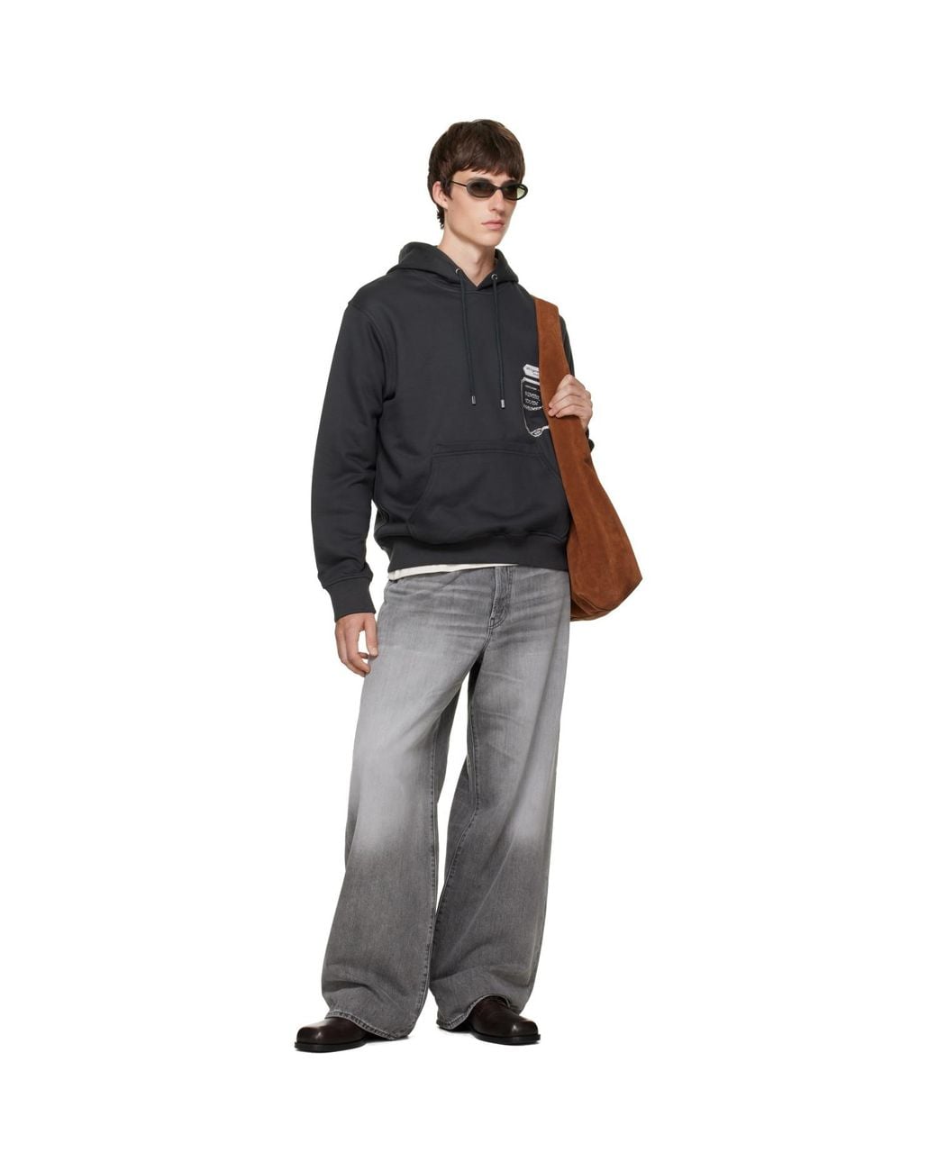 Our Legacy Brown Tad Sunglasses for men