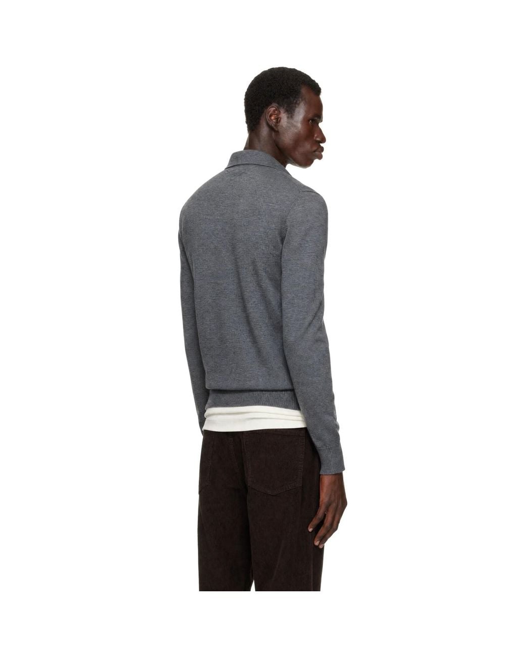 Another Aspect Gray Another 2.0 Polo for men