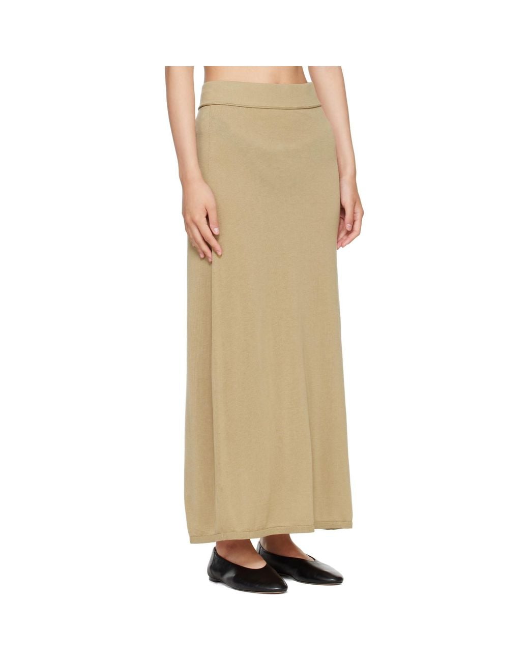 Totême  Natural Long Knit Maxi Skirt