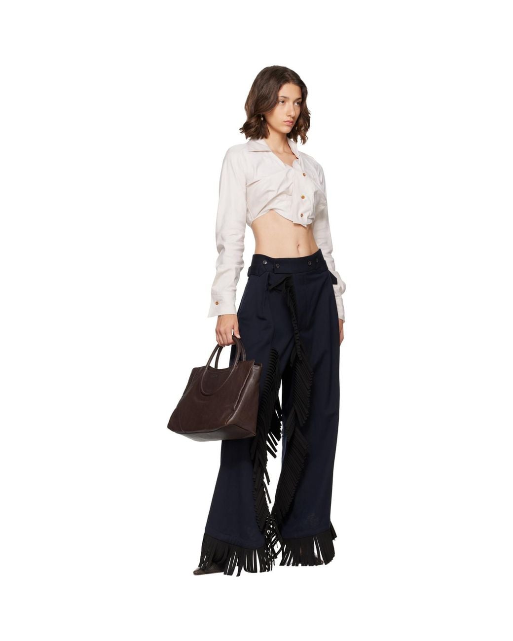 Staud Black Maude Satchel Tote