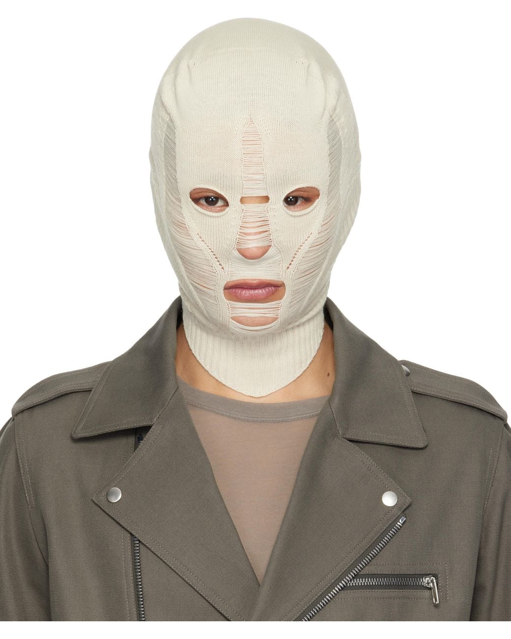 Rick Owens Off- Hollywood Skull Balaclava for Men | Lyst UK