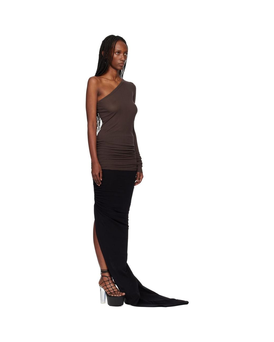 Rick Owens Black Temple Ziggy Minidress