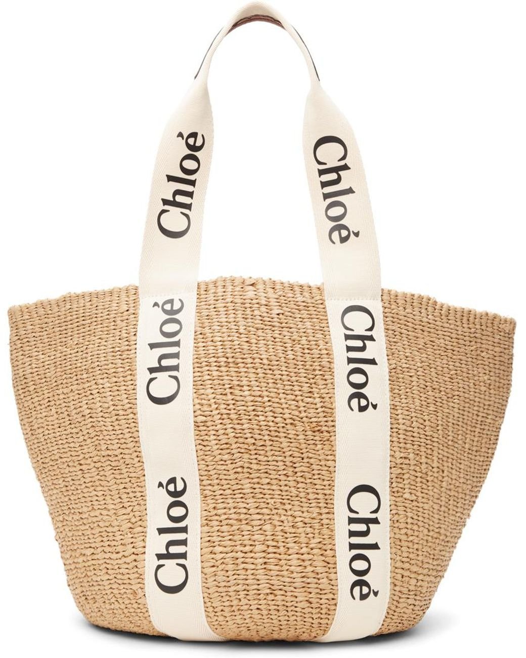 Chloé Mifuko Edition Large Woody Basket Tote in White | Lyst Australia
