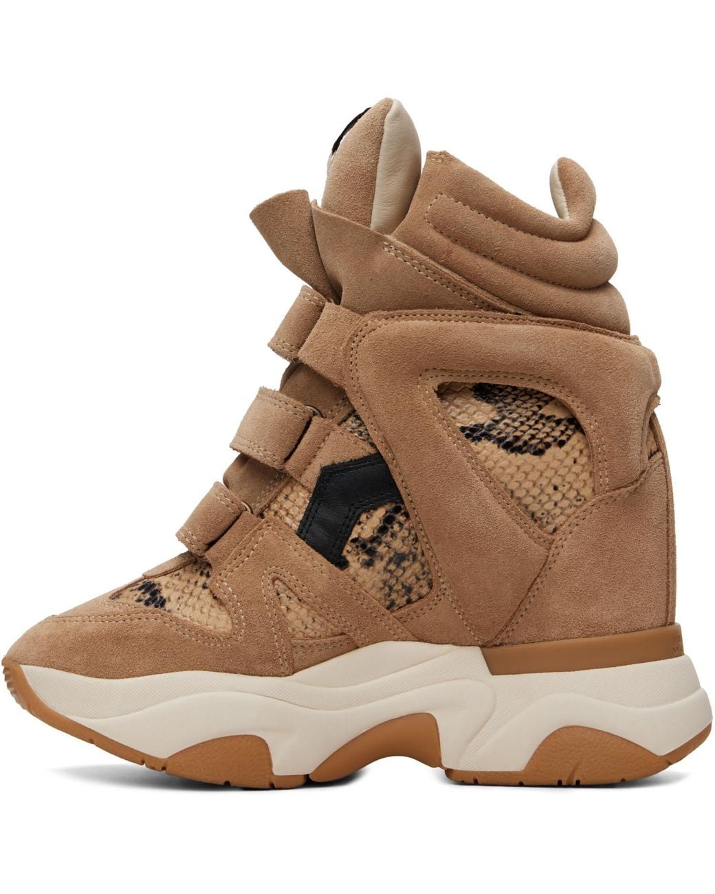 Isabel Marant Brown Taupe Python Balskee Sneakers