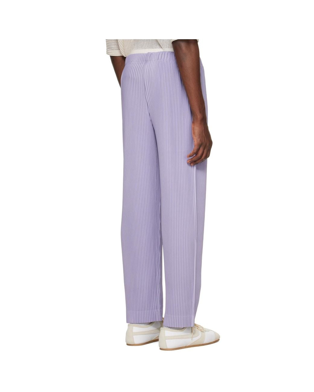 Homme Plissé Issey Miyake Purple Monthly Colors July Trousers for men
