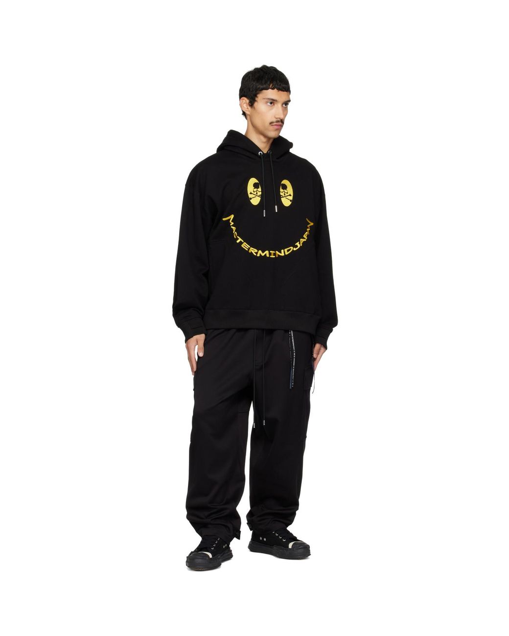Mastermind Japan Black Smily Hoodie for men