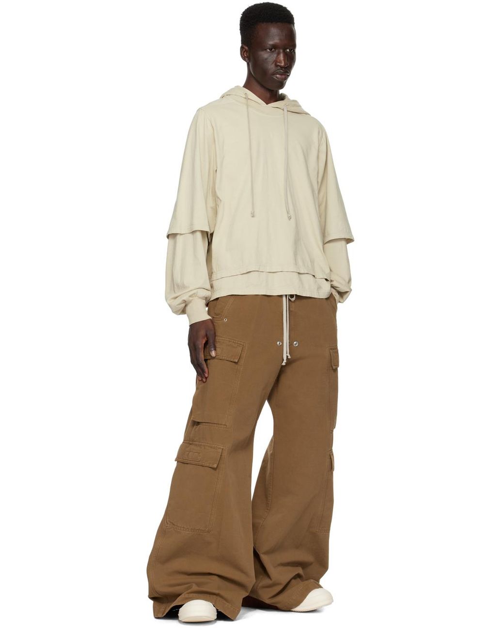 Rick Owens Brown Jumbo Bela Cargo Pants for Men | Lyst Canada