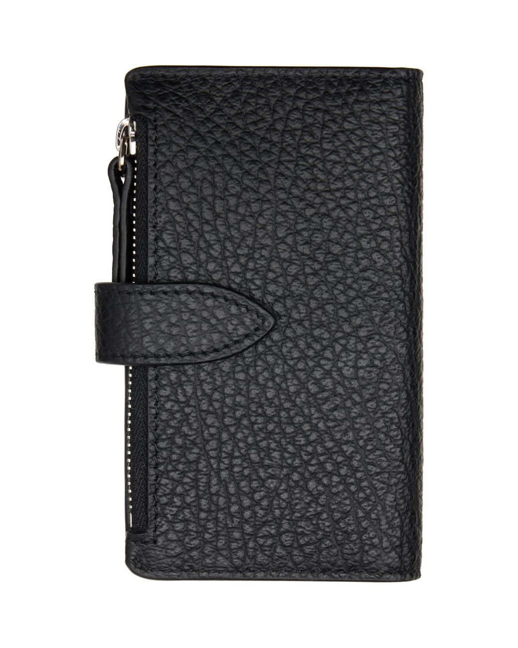 Maison Margiela Gray Four Stitches Zip Card Holder for men