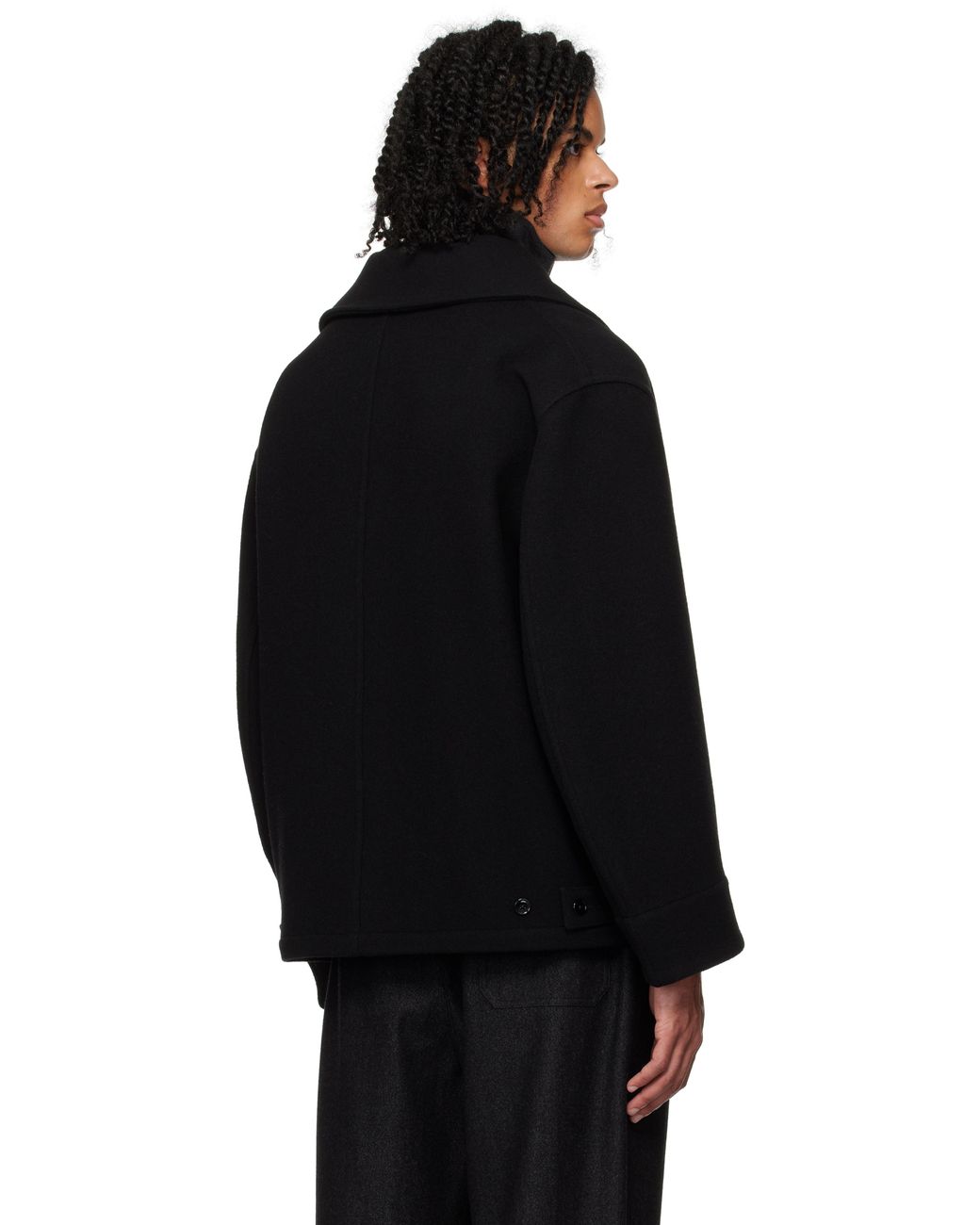 【美品】【46】24AW LEMAIRE ブラック Dispatch ピーコート メンズ Lemaire ブラック Dispatch ピーコート ブラック | Lyst