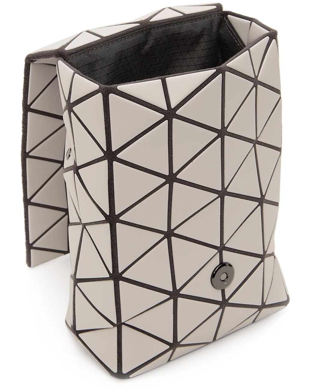 Bao Bao Issey Miyake Off- Flap Shoulder Crossbody Bag in White for