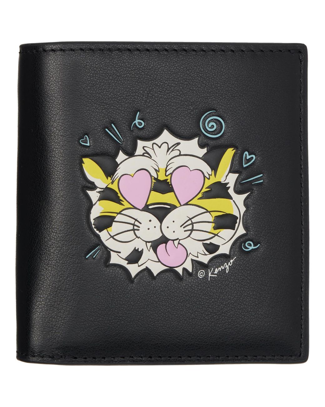 ＇KENZO Wild Tiger＇ミニフォールドウォレット インレザー 箱付き KENZO Paris Wild Tiger' Mini Fold Wallet in Metallic for Men | Lyst