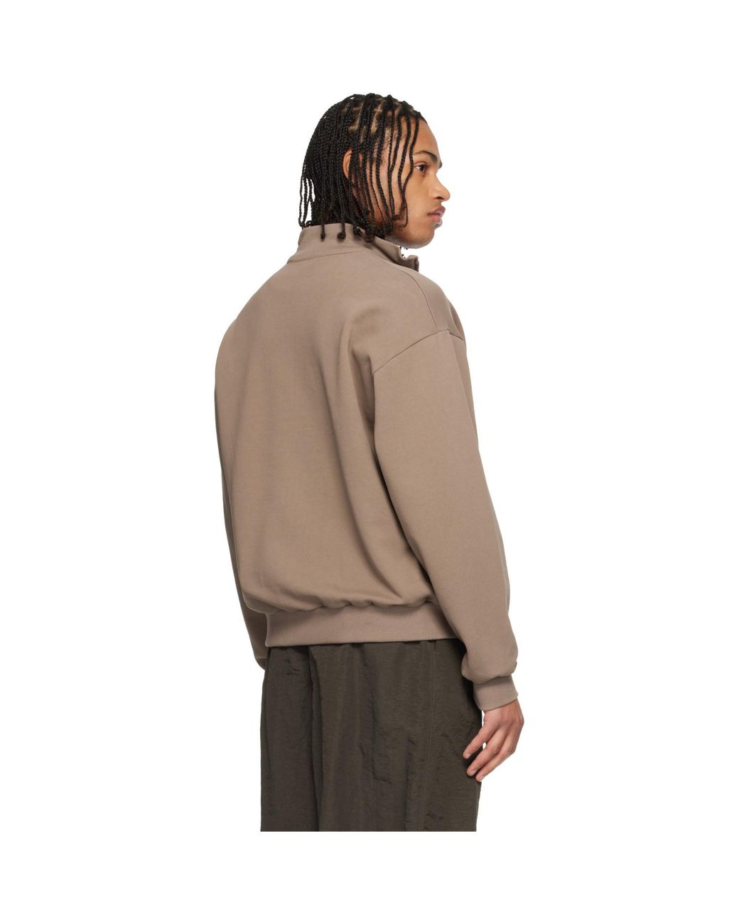 LE17SEPTEMBRE Brown Half-Zip Sweatshirt for men