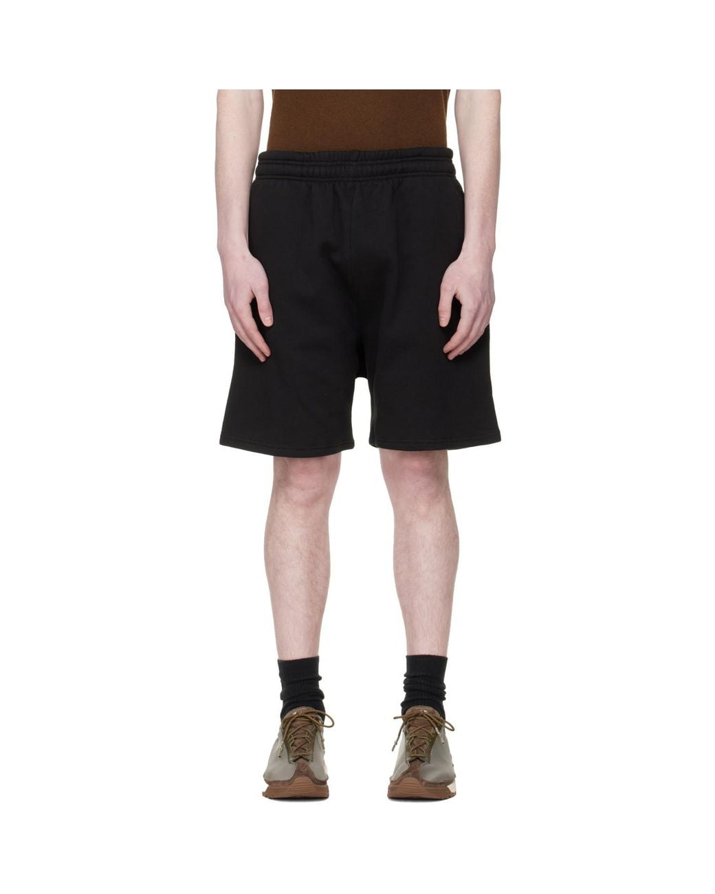 Entire studios Black Standard Sweat Shorts for men