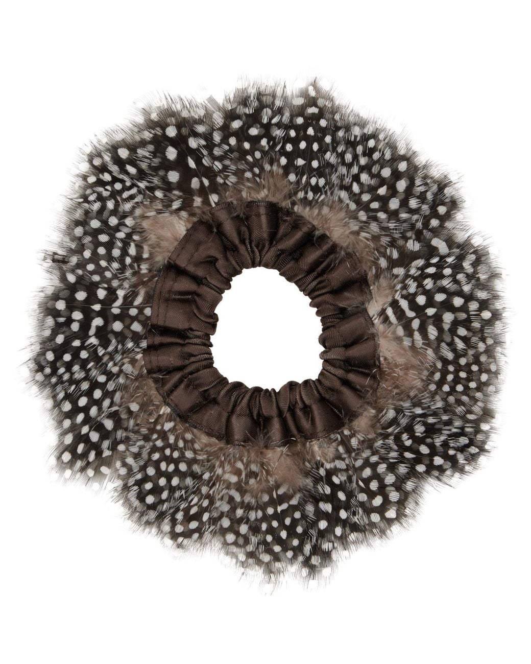 MERRMA Black Ssense Exclusive Feather Scrunchie