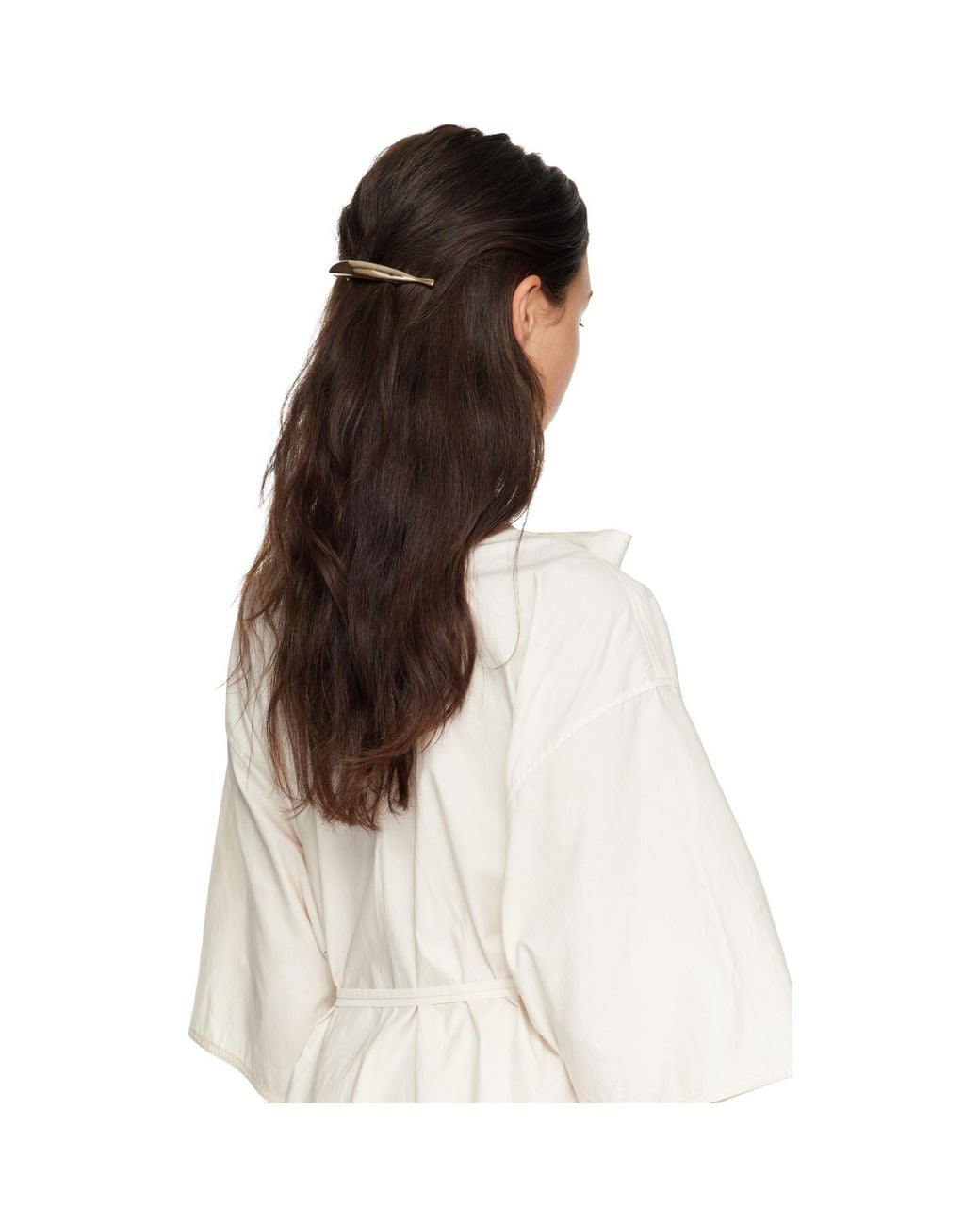Bottega Veneta Metallic Sardine Hair Clip
