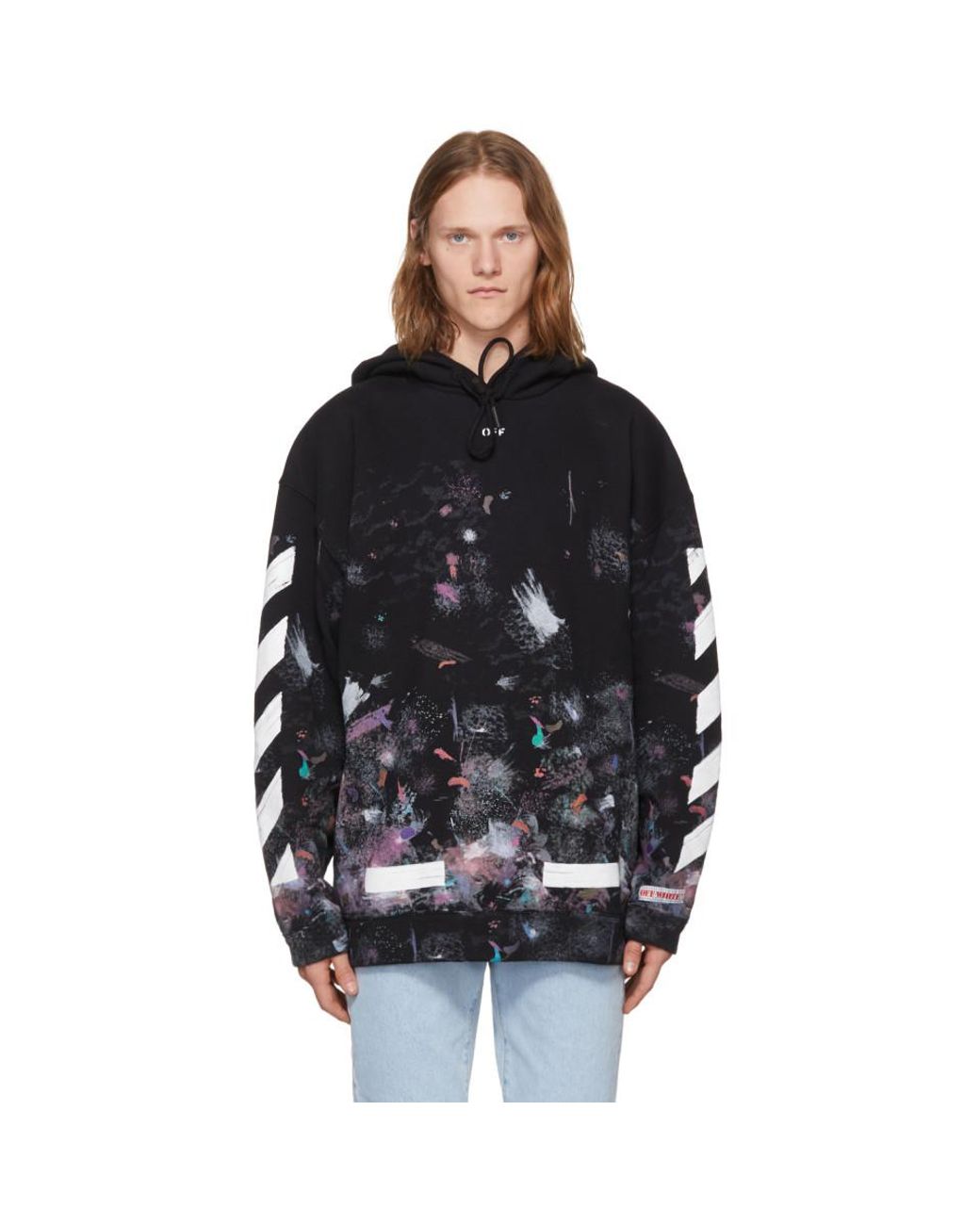 Pull a capuche noir Brushed Diagonal Arrows Galaxy Off-White c/o Virgil  Abloh pour homme en coloris Noir | Lyst