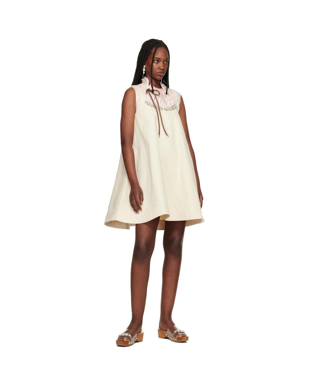 Simone Rocha Black A-Line Minidress