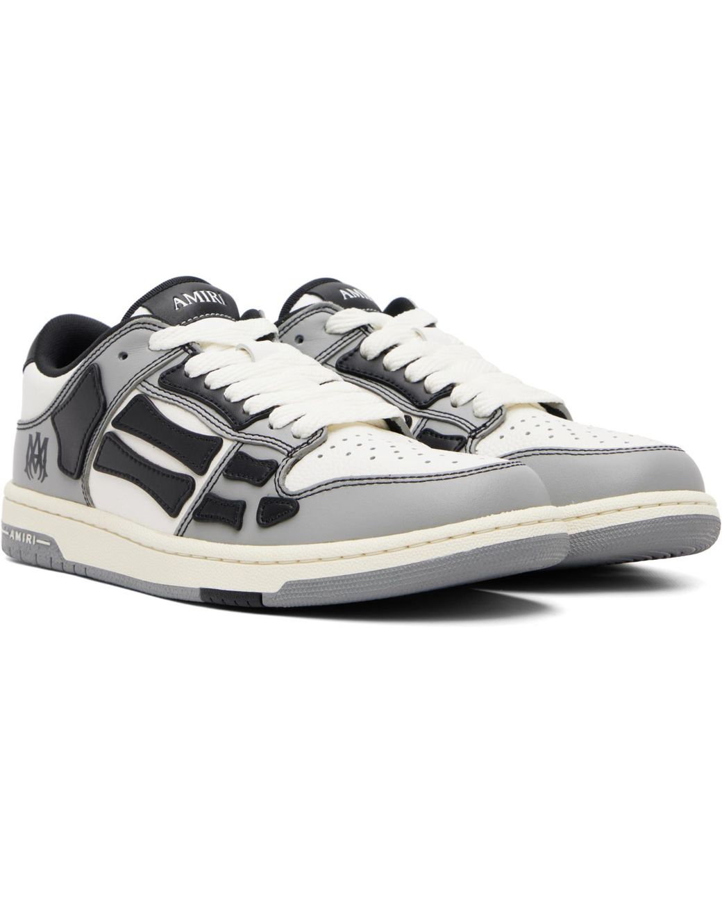Amiri Black Varsity Skel-Top Low Sneakers for men