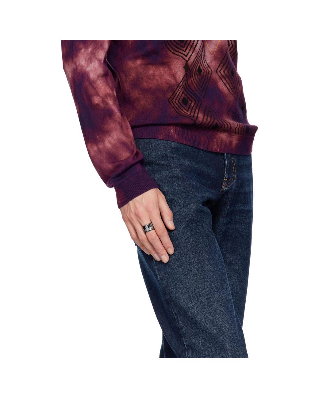Vivienne Westwood Gray Jean Ring for men