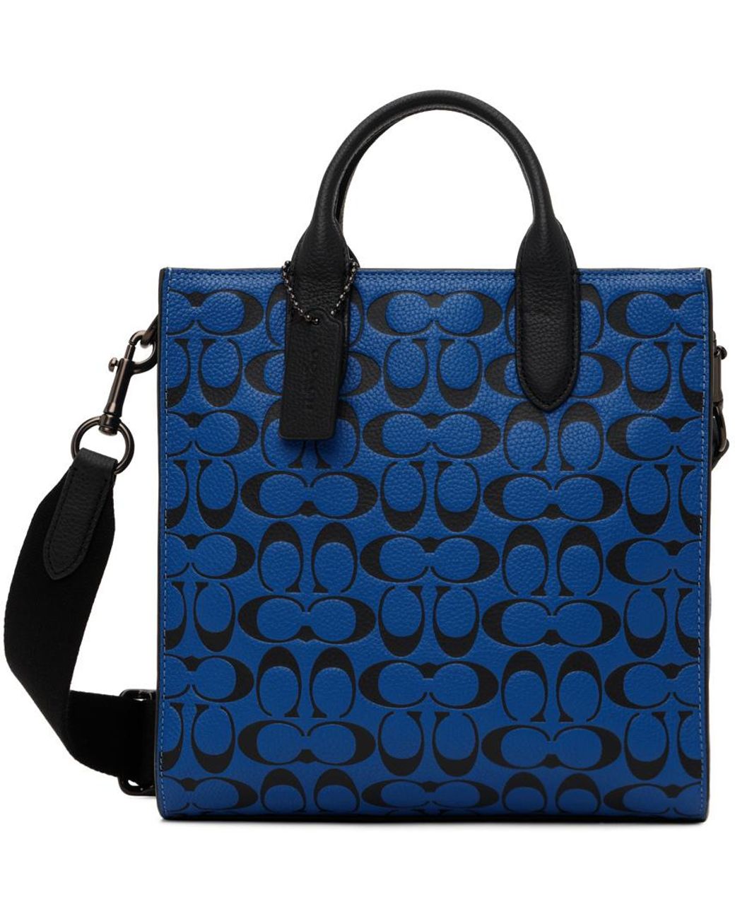 Coach blue clearance tote bag
