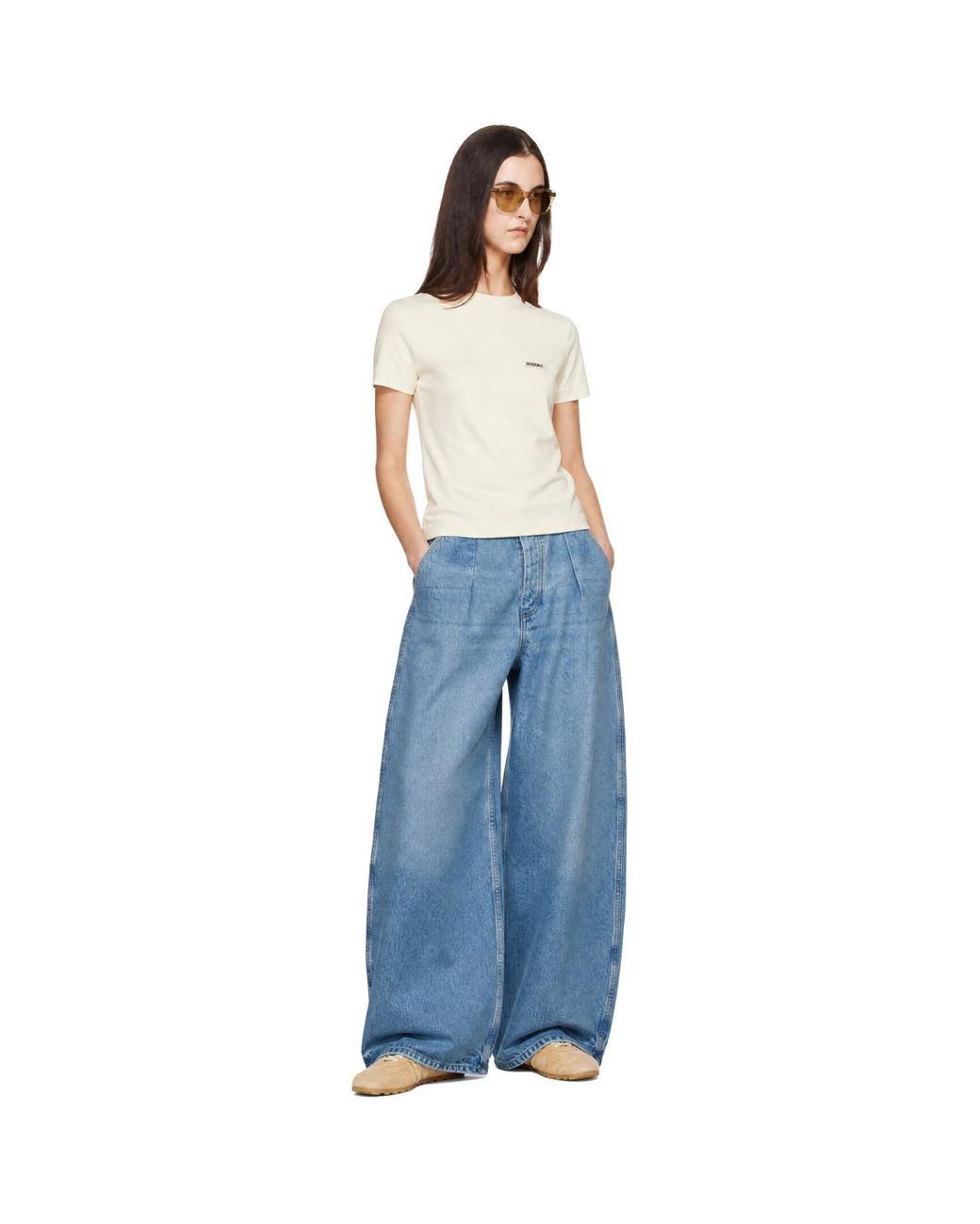 Jacquemus Blue 'The Ovalo De-Nîmes Denim' Jeans