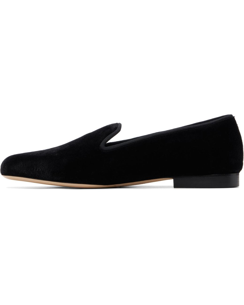 Totême Black Velvet Loafers