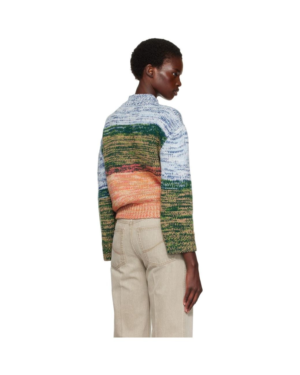 Stella McCartney Multicolor Alpaca Jacquard Knit Sweater