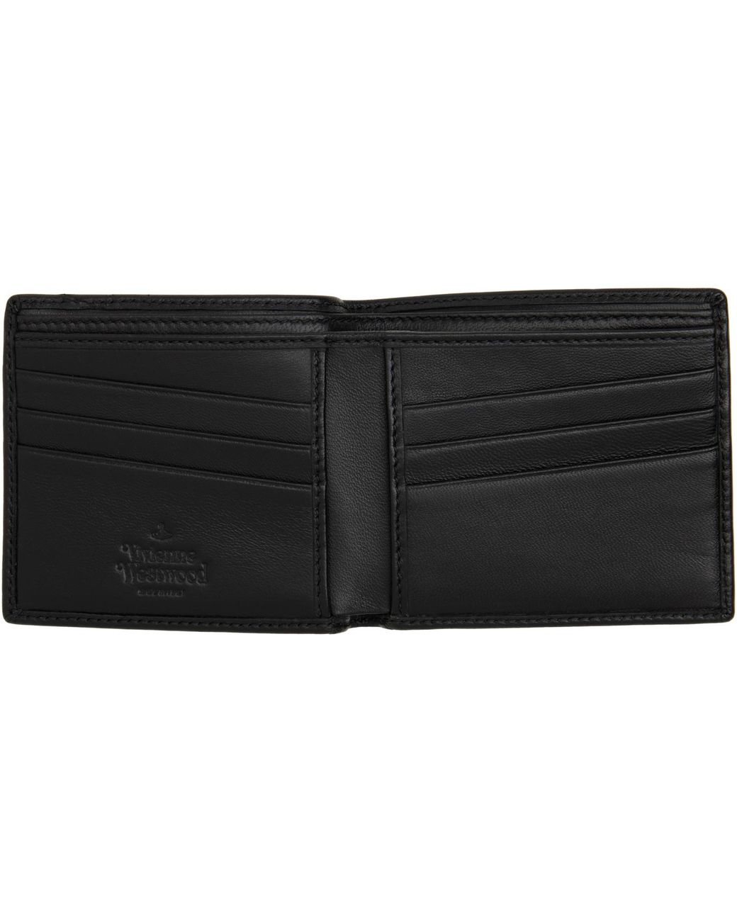 Vivienne Westwood Black Billfold Wallet for men