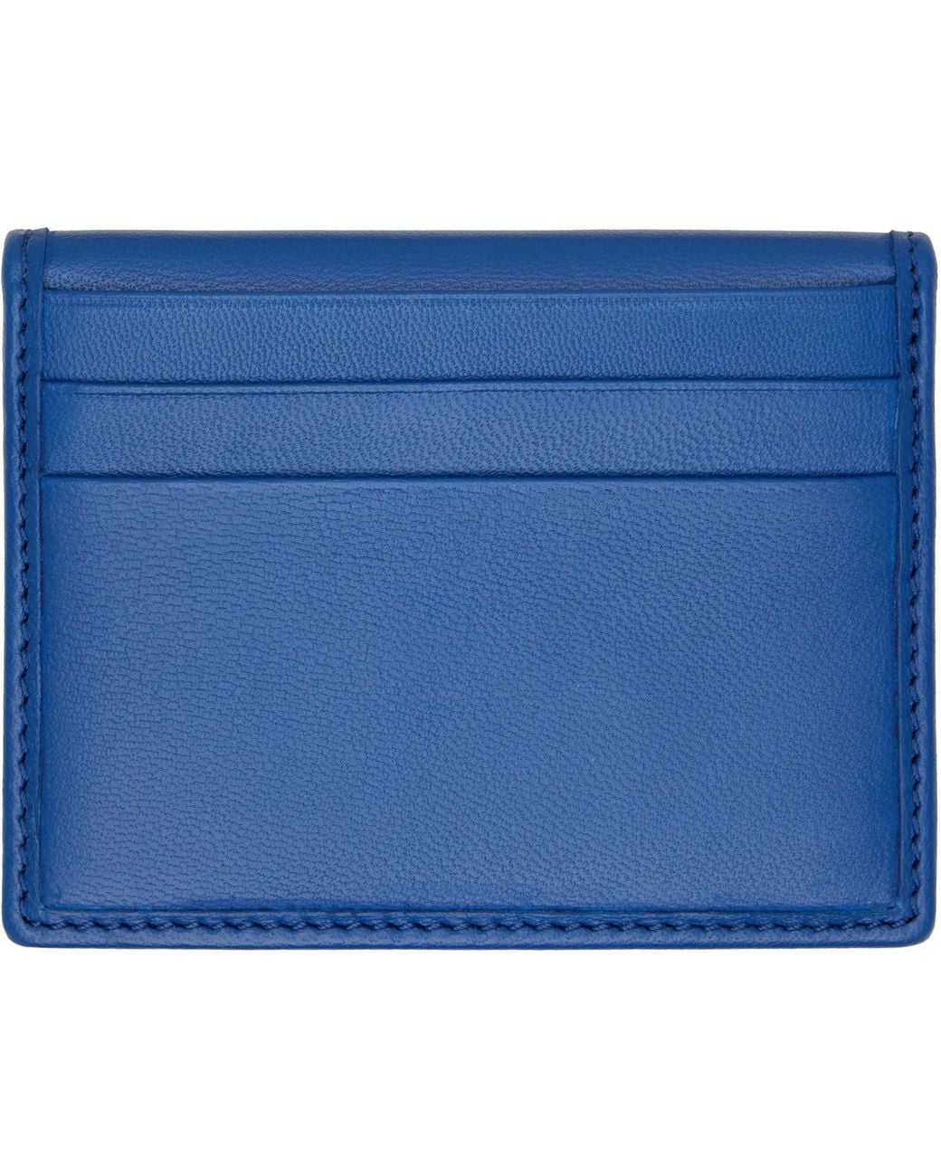 Vivienne Westwood Blue Orb Bifold Card Holder for men