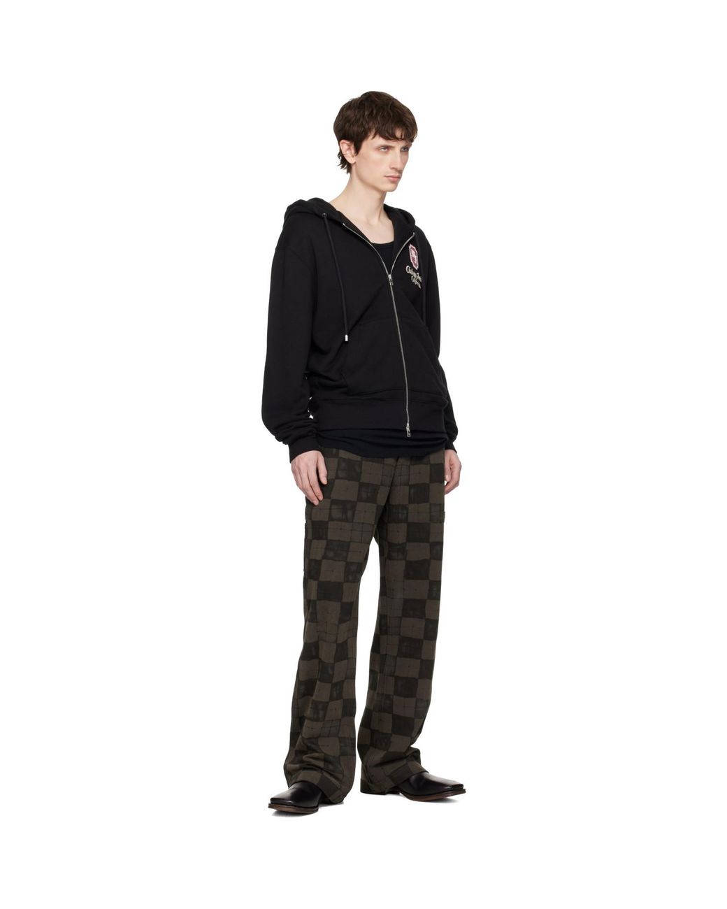 Amiri Black Chateau Crest Carpenter Jeans for men