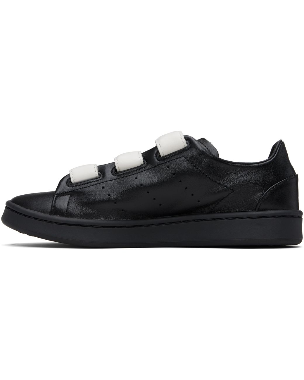 Y-3 Black Stan Smith Hook-And-Loop Sneakers for men