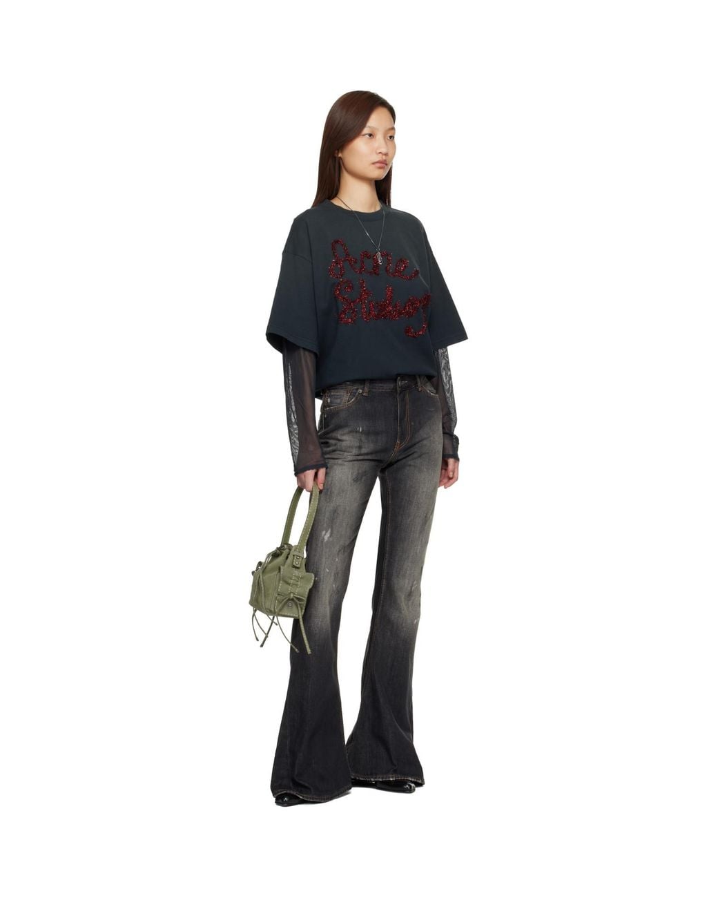 Acne Black 2025F Fitted Jeans