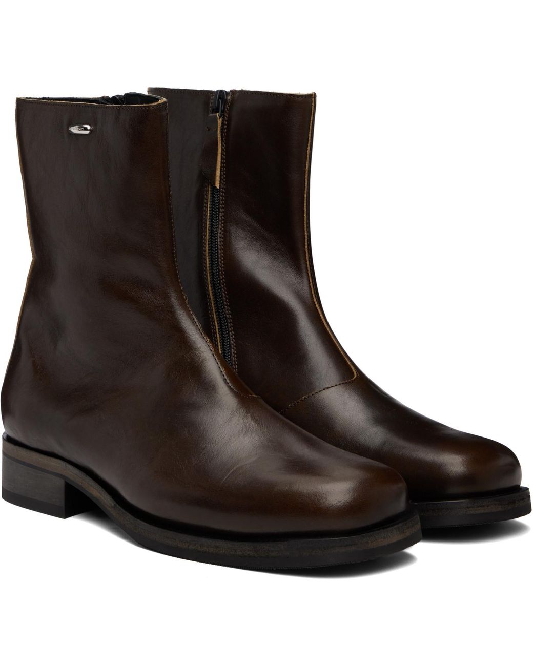 Our Legacy Brown Khaki Camion Boots for men