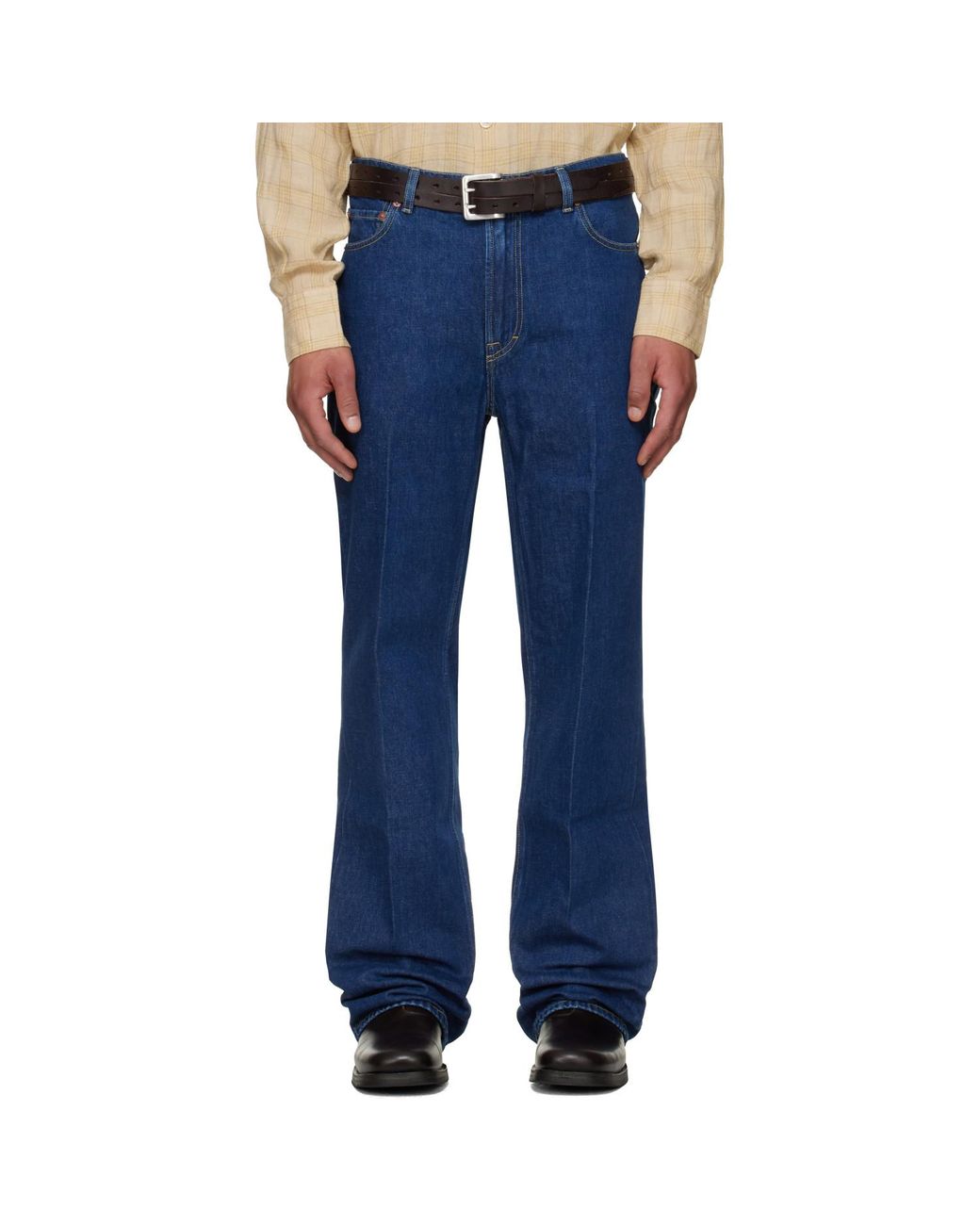 Our Legacy Blue Indigo 70s Cut Jeans for men