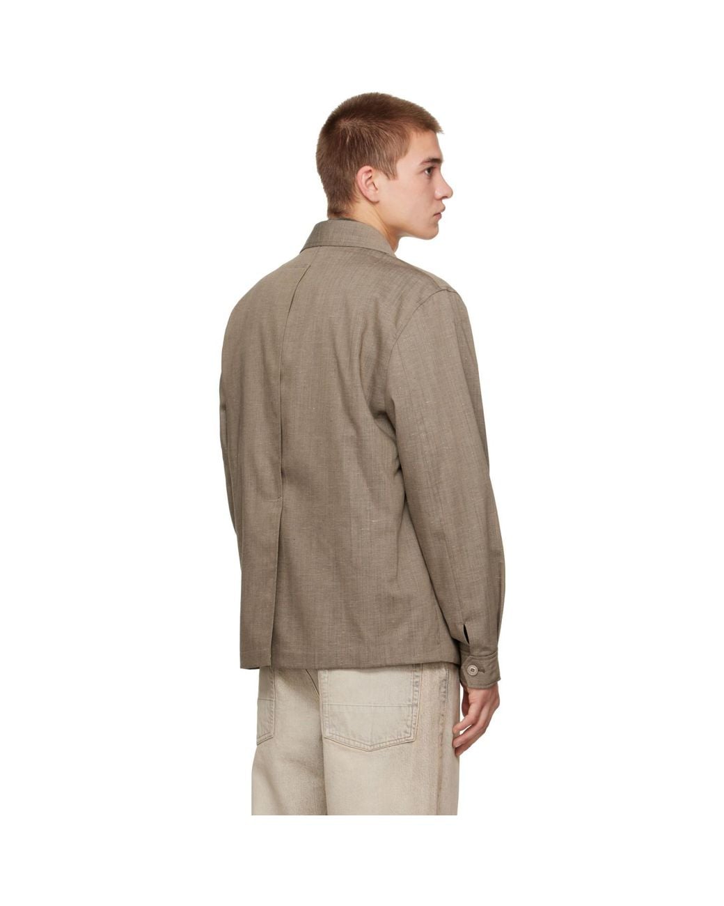 Our Legacy Brown Pack Blazer for men