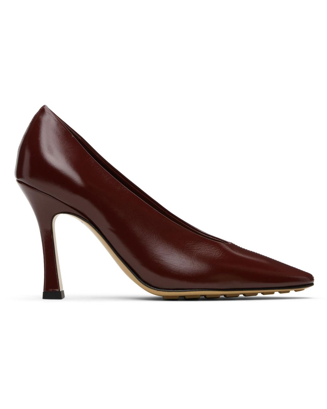 Bottega Veneta Brown Burgundy Sofia Heels