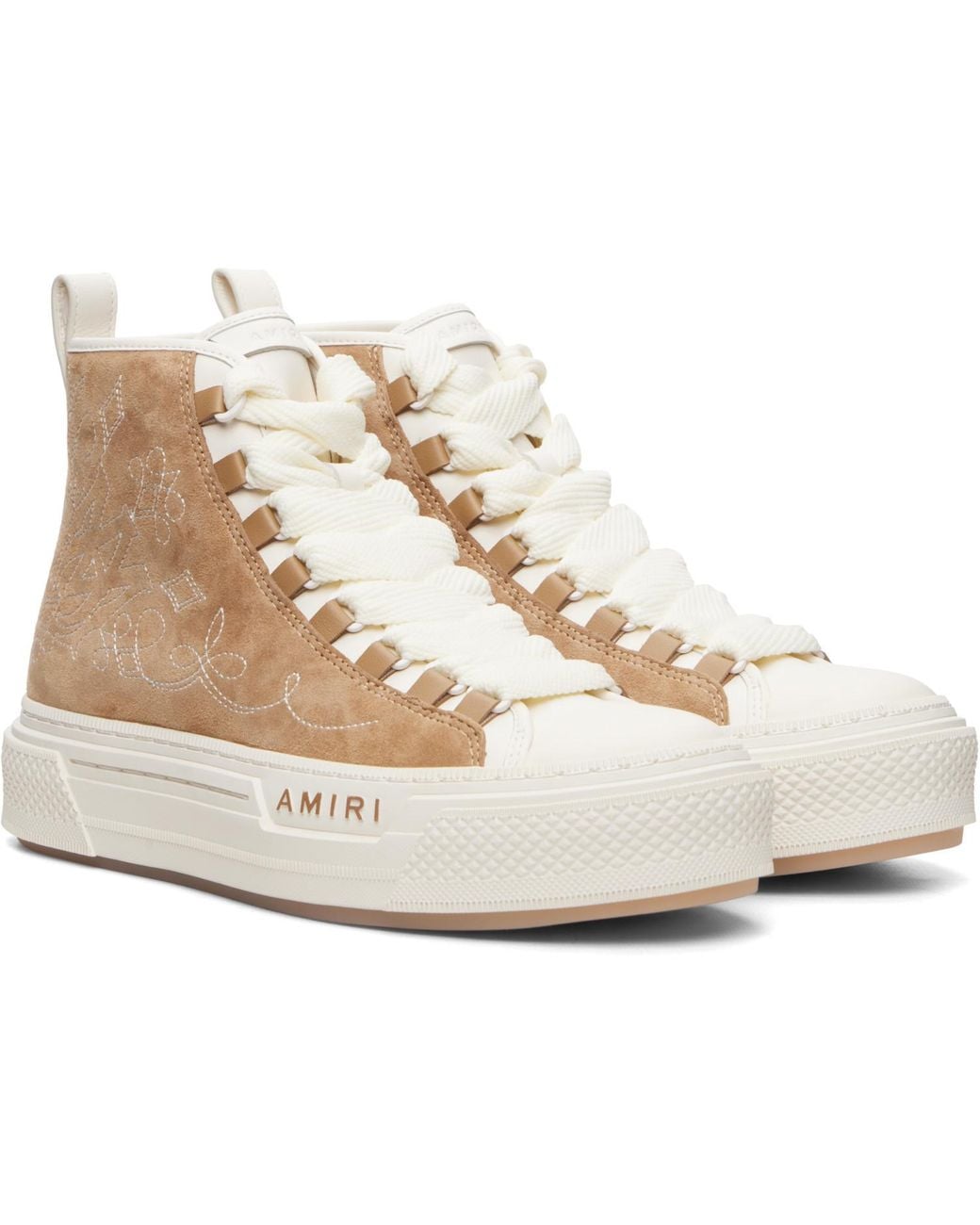 Amiri Natural Western Ma Court Hi Sneakers for men