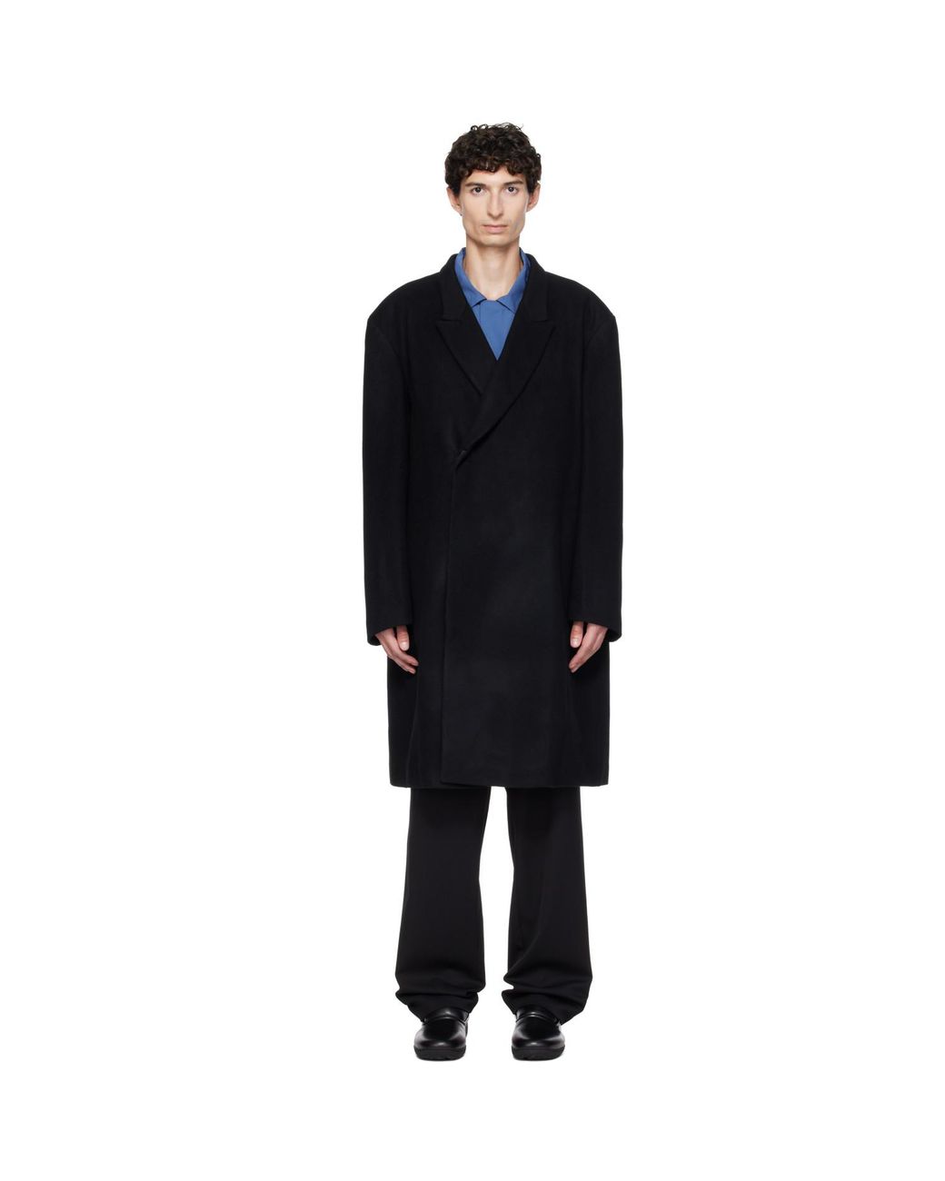 Kiko Kostadinov Black Epelde Coat for men